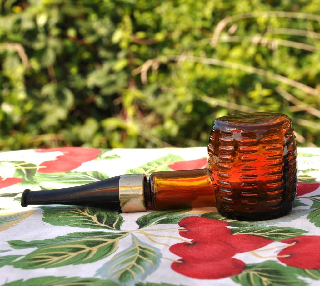 bouteille de parfum vide avon vintage forme pipe, Collections, Enlèvement ou Envoi, Utilisé, Bouteille de parfum