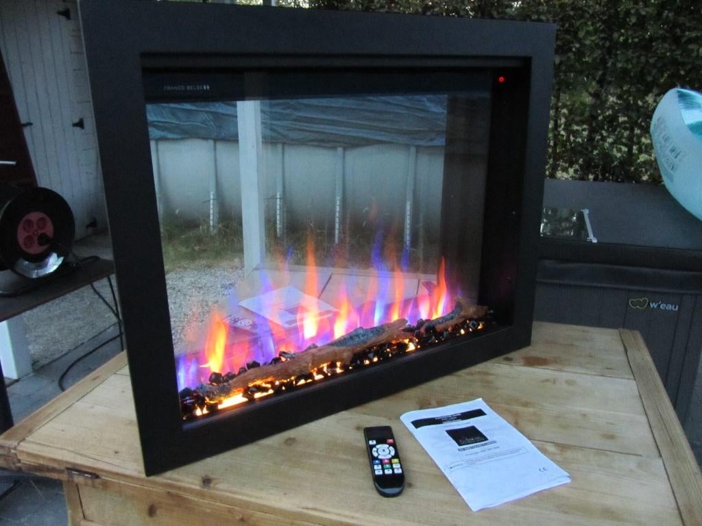 LED sierhaard - verwarming E-UBINAS 1600 watt, Maison & Meubles, Cheminées, Comme neuf, Enlèvement