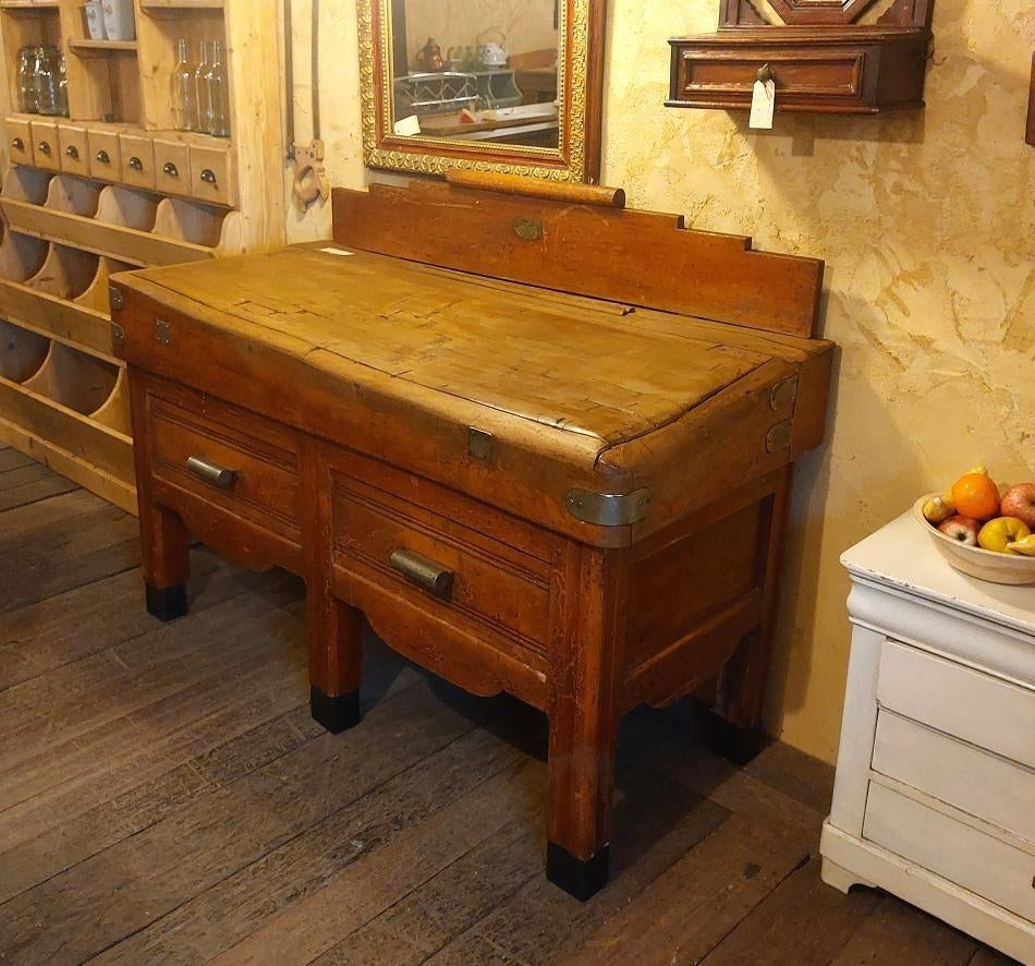 groot oud kapblok met 2 lades, Ophalen