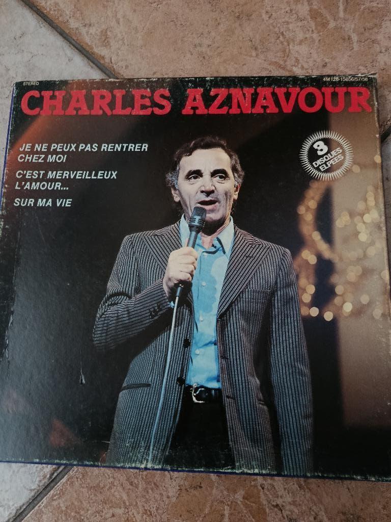 Coffret de 3 vinyles de Charles Aznavour, CD & DVD, Vinyles | Pop, 12 pouces, Enlèvement ou Envoi, 1970 - 1979, Utilisé