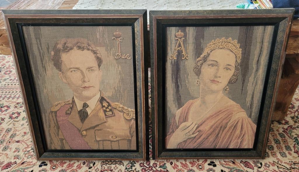 Vintage wandtapijten Leopold 3 en Astrid, Ophalen