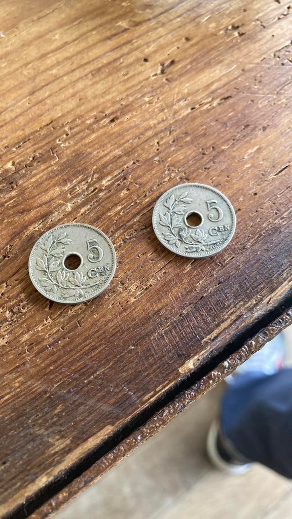 Pièces de 5 centimes belge, Timbres & Monnaies, Enlèvement ou Envoi, Monnaie en vrac, Argent, Argent