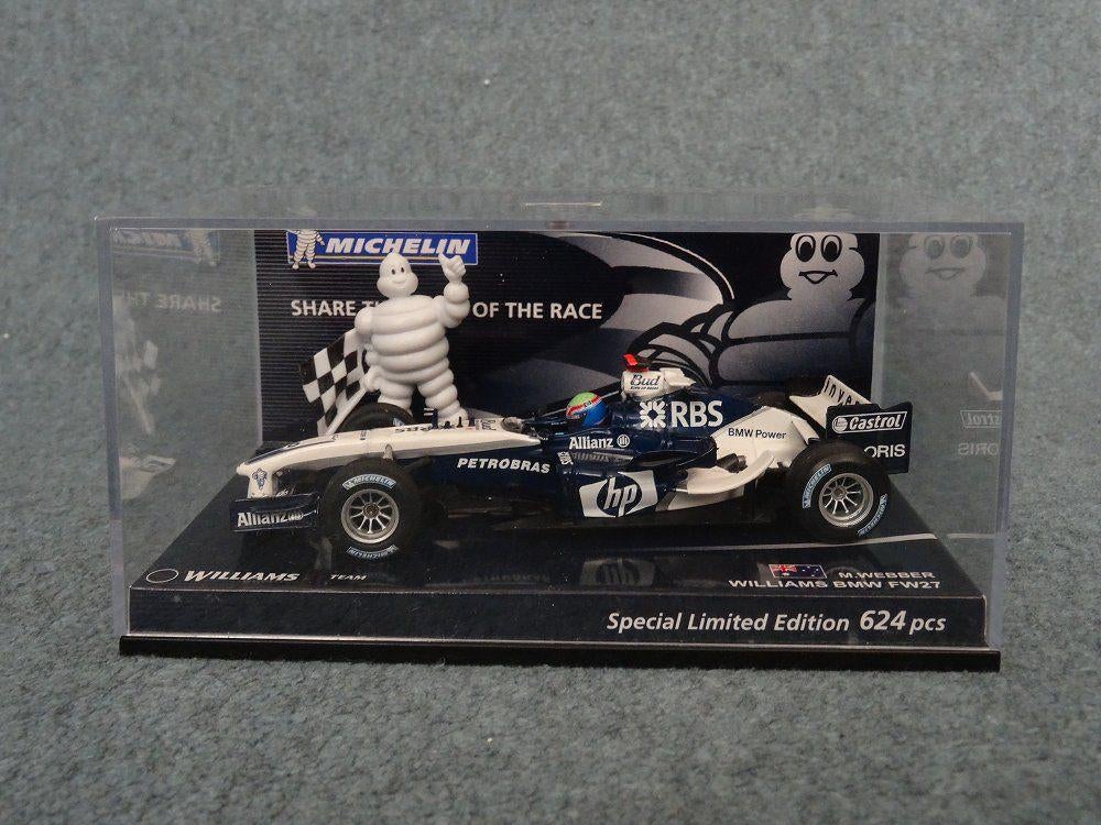 F1 BMW Williams FW27 M. Webber zeldzame MICHELIN uitgave OVP, Hobby en Vrije tijd, Modelauto's | 1:43, Ophalen of Verzenden, Gebruikt