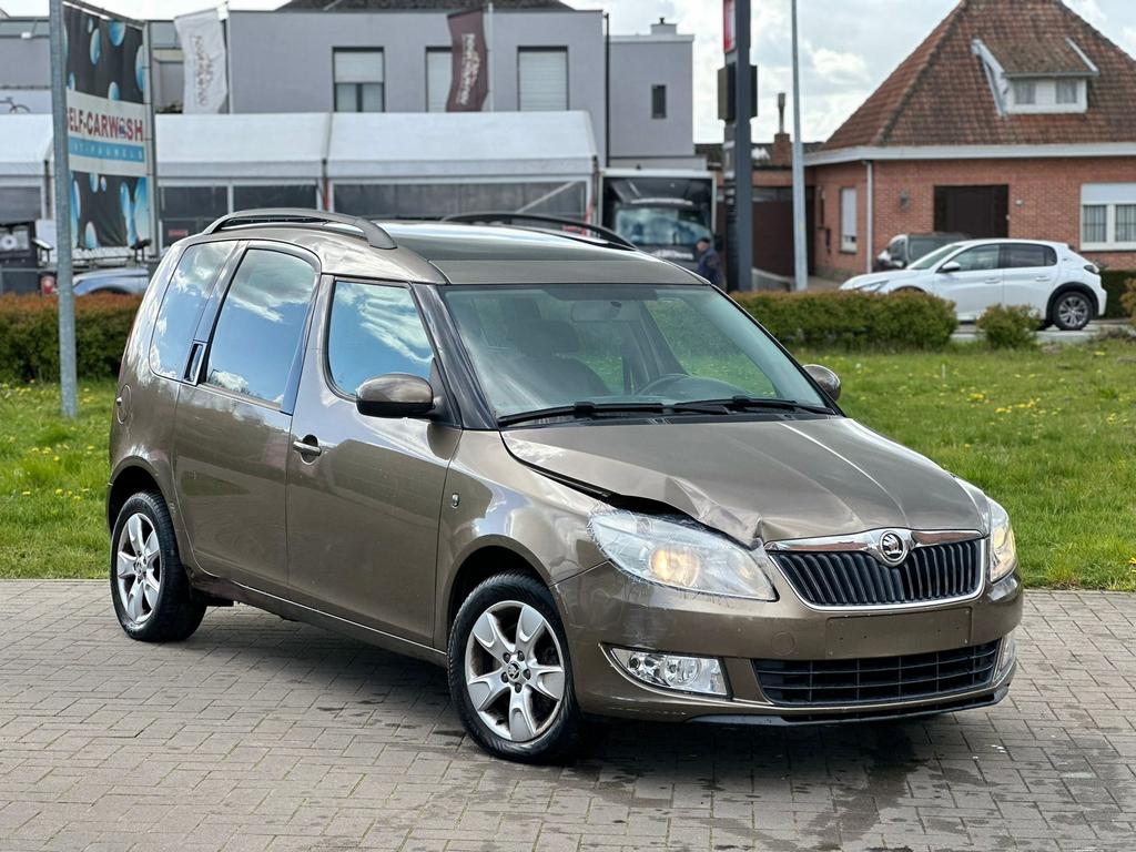 Skoda roomster 1.2 Diesel, Auto's, Stof, Zwart, Bruin, Roomster