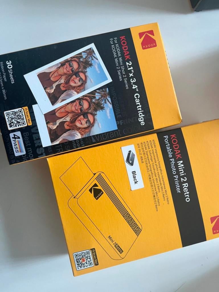 Kodak Mini 2 Retro Portable Photo Printer + cartridge, Ophalen of Verzenden, Nieuw