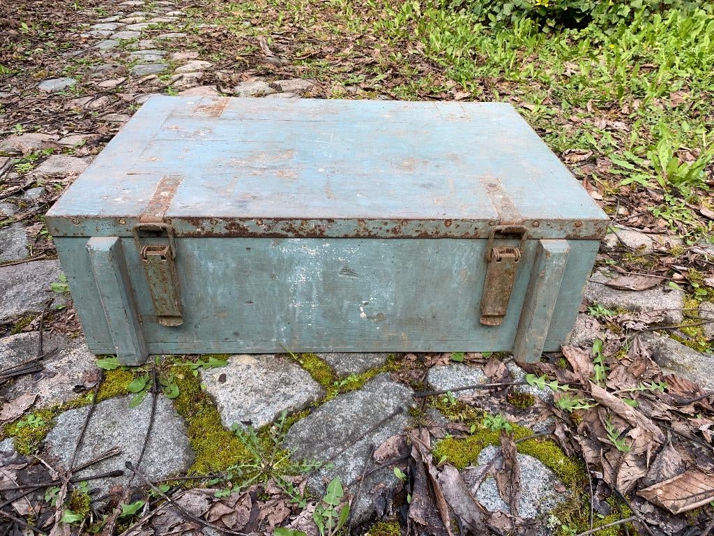 Ancien coffre en bois, Moins de 50 cm, 50 à 100 cm, Enlèvement, Utilisé