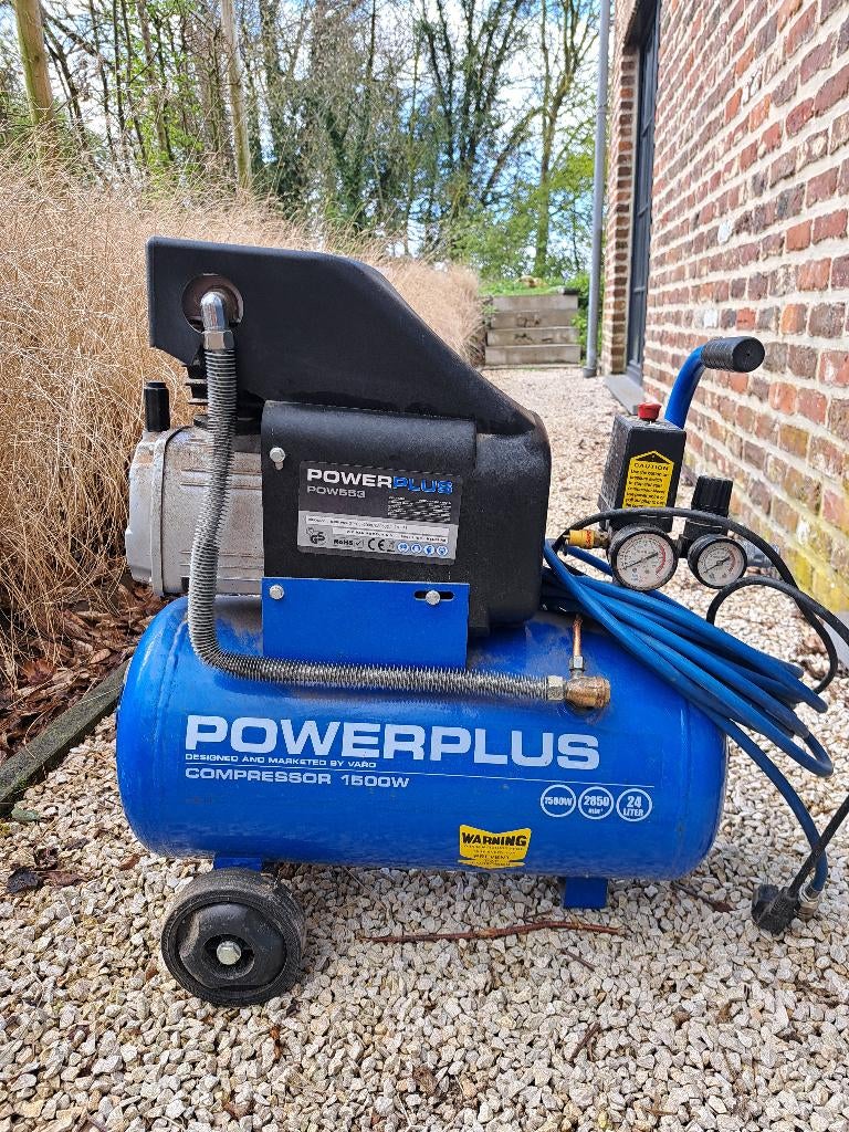 compresseur powerplus, Bricolage & Construction, Compresseurs, Moins de 25 litres, Moins de 200 litres/min, Enlèvement, Mobile