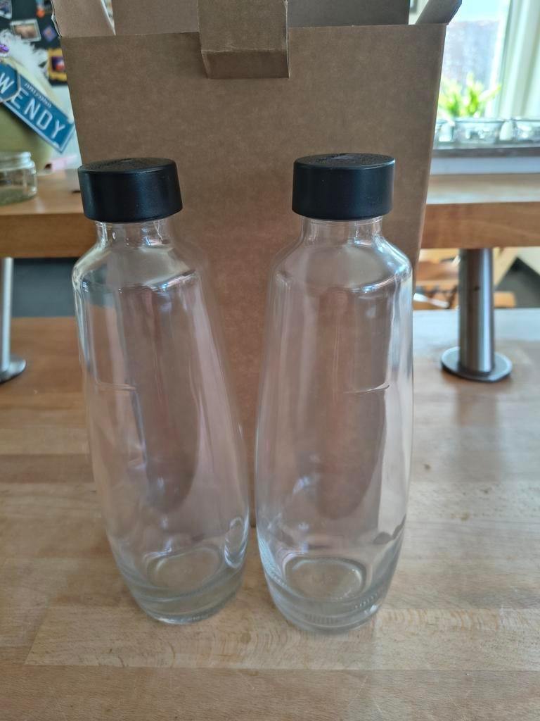 Glazen Sodastream flessen 2 stuks NIEUW, Ophalen of Verzenden
