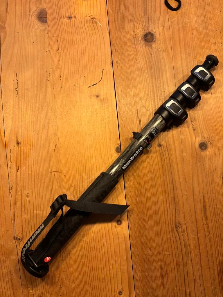Manfrotto MPMXPROC4 XPRO Carbon Photo Monopod, Ophalen of Verzenden, Zo goed als nieuw, 150 tot 175 cm, Eenpoot