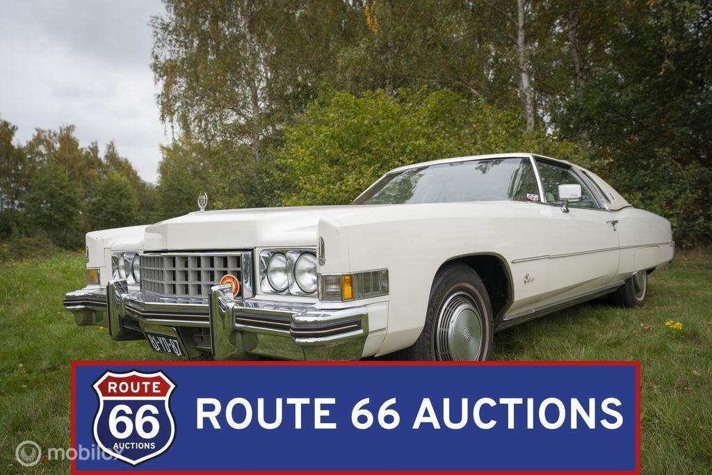 Cadillac Fleetwood Eldorado Coupe | 1973 | Route 66 Auctions, Cadillac, Zwart, Bedrijf, Handgeschakeld