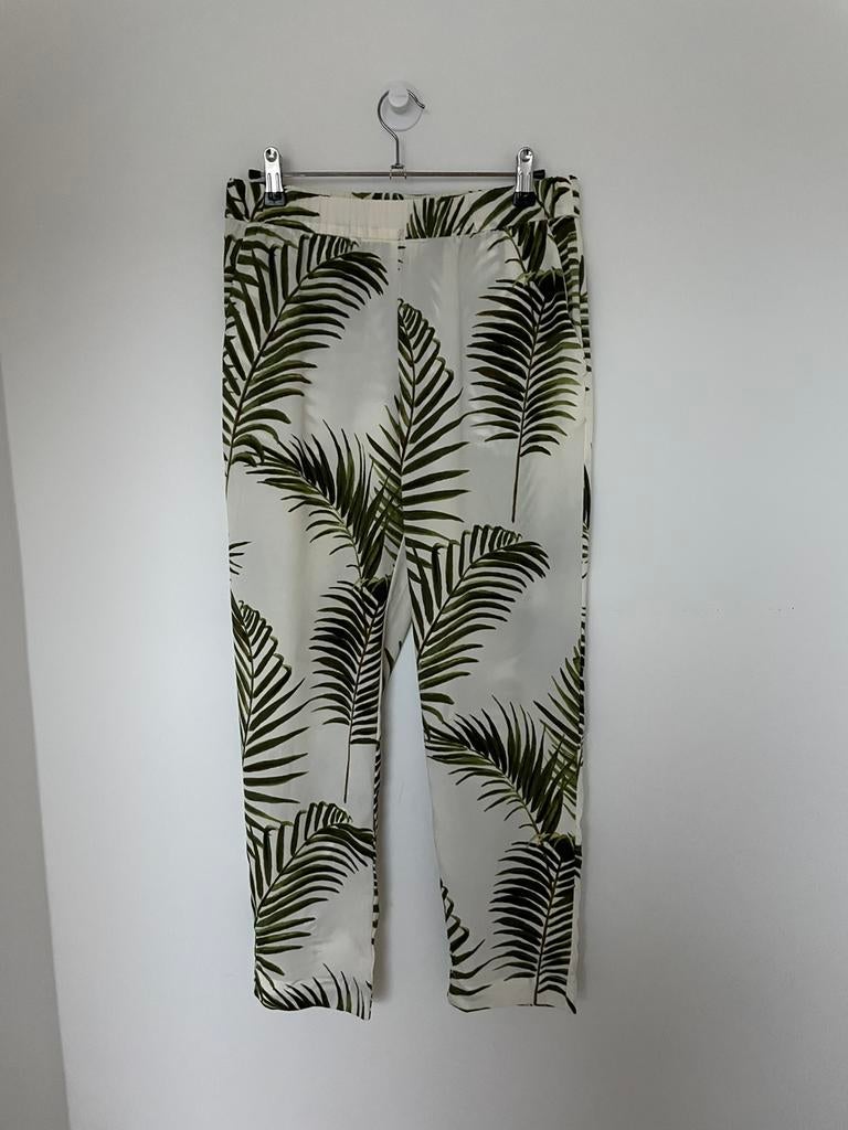 H&M broek S, Beige, Ophalen of Verzenden, Zo goed als nieuw, Maat 36 (S)