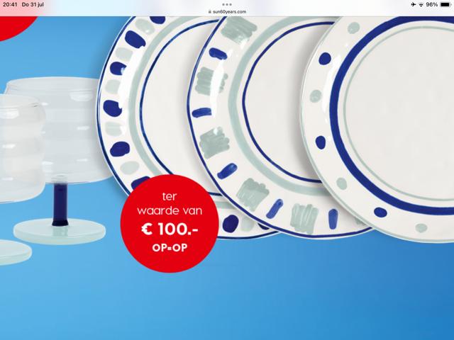 servies set van klevering, Ophalen, Nieuw, Bord(en)