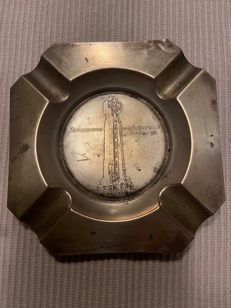 Asbak herinnering Ijzer bedevaart Diksmuide, Ophalen of Verzenden