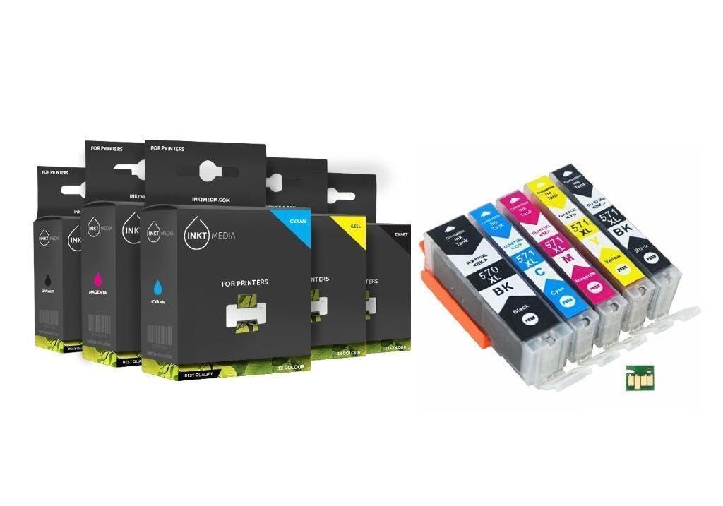 Set Canon PGI-570 & CLI-571 XL serie Inktmedia Huismerk, Computers en Software, Ophalen, Nieuw, Cartridge