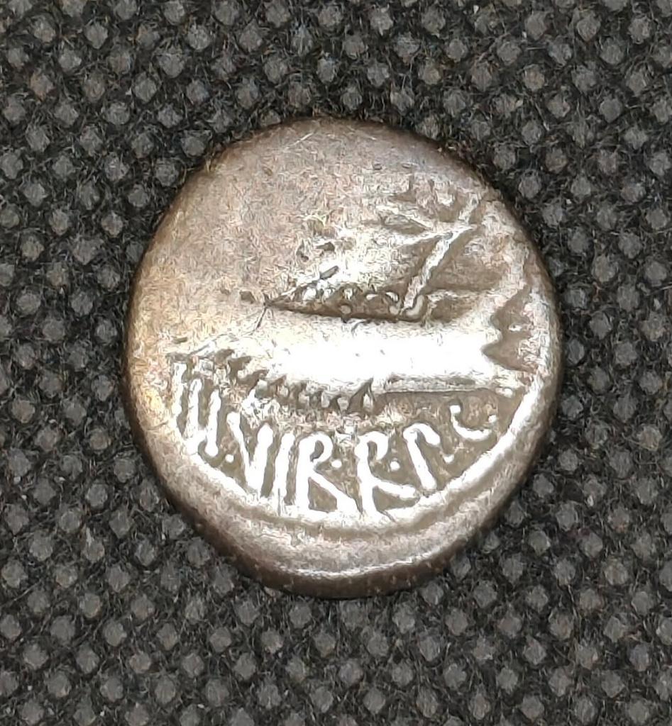 Marcus Antonius legionairsdenarius., Postzegels en Munten, Ophalen of Verzenden, Losse munt, Zilver