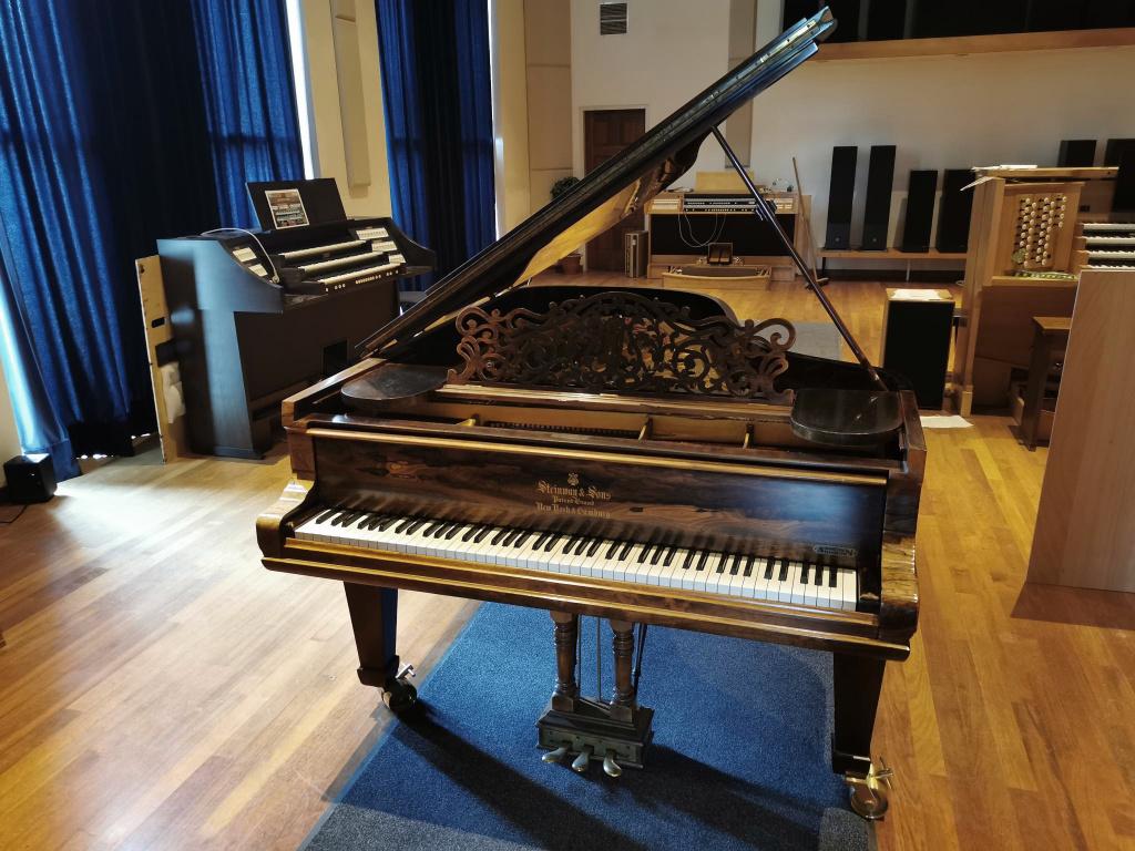 Steinway & Sons Grand Grand modèle B-211 Rosewood, Musique & Instruments, Pianos, Enlèvement, Utilisé, Brun, À queue