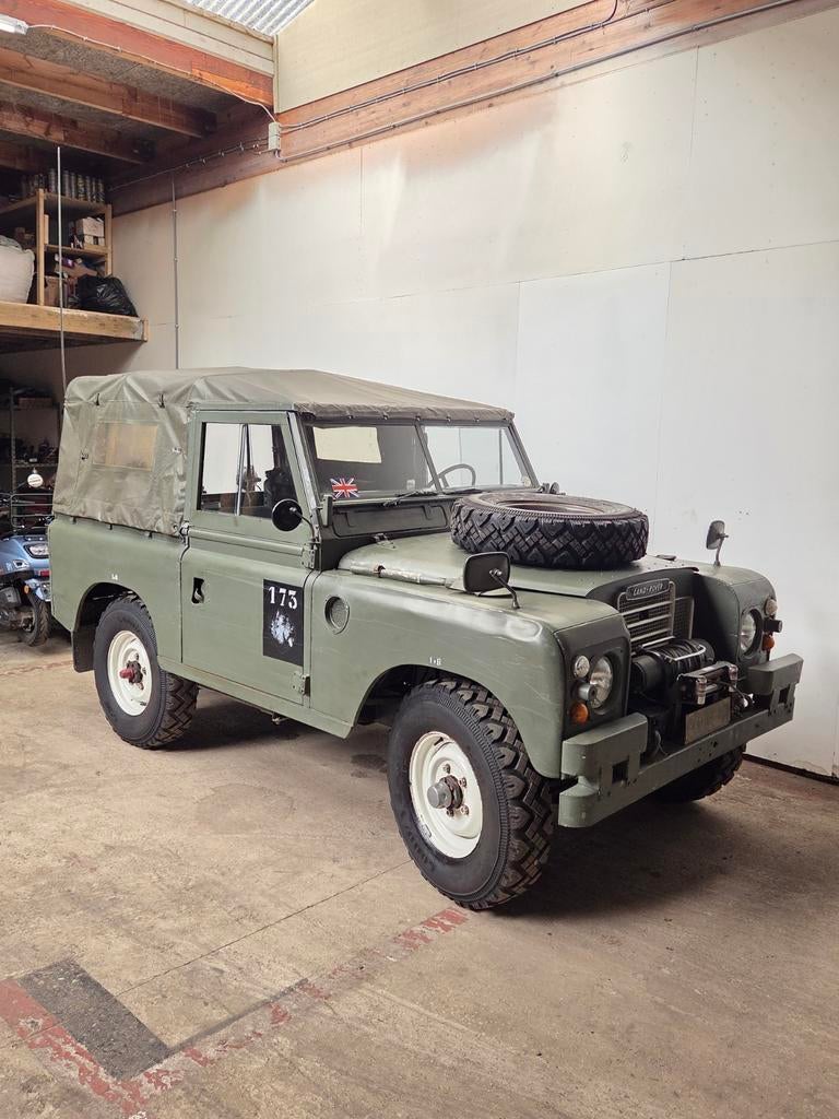 Land Rover Series 3 88" (1975) – Ex-Belgisch Leger (ABL), Autos, Land Rover, 2250 cm³, Achat, 2 places, Boîte manuelle