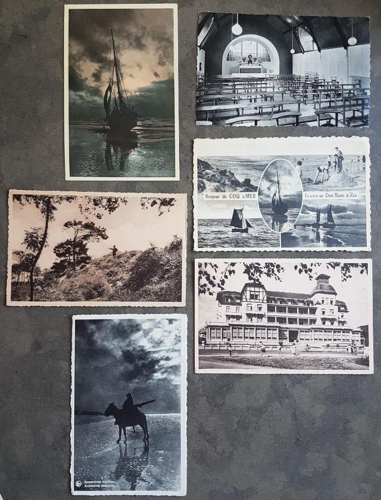 De Haan Coq ( 0,50 euro / postkaart ), Verzamelen, Ophalen of Verzenden, 1940 tot 1960, Gelopen, West-Vlaanderen