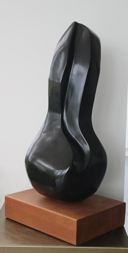 Cis VAN PEER, Schaduwkind, Ophalen, 50 - 100 cm, Zwart, Steen of Keramiek