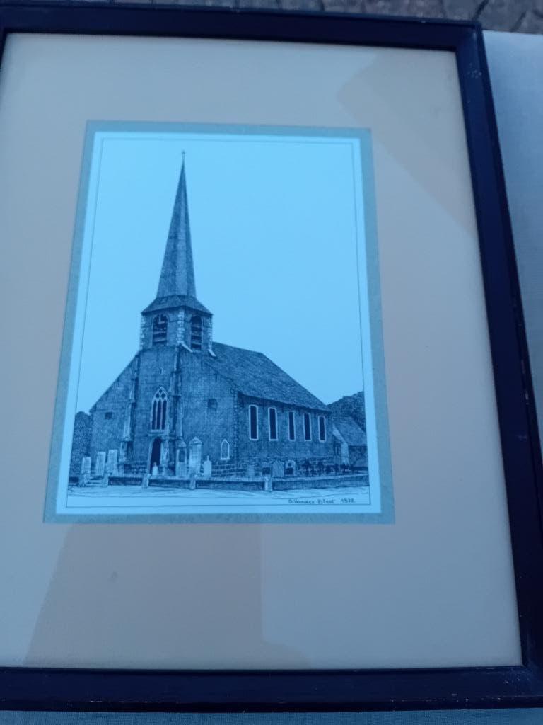 pentekening, Antiek en Kunst, Kunst | Tekeningen en Fotografie, Ophalen