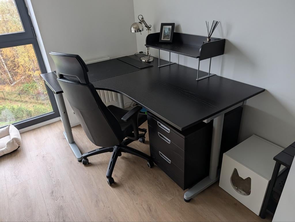 Hoekbureau met ladeblok, Enlèvement, Utilisé, Bureau