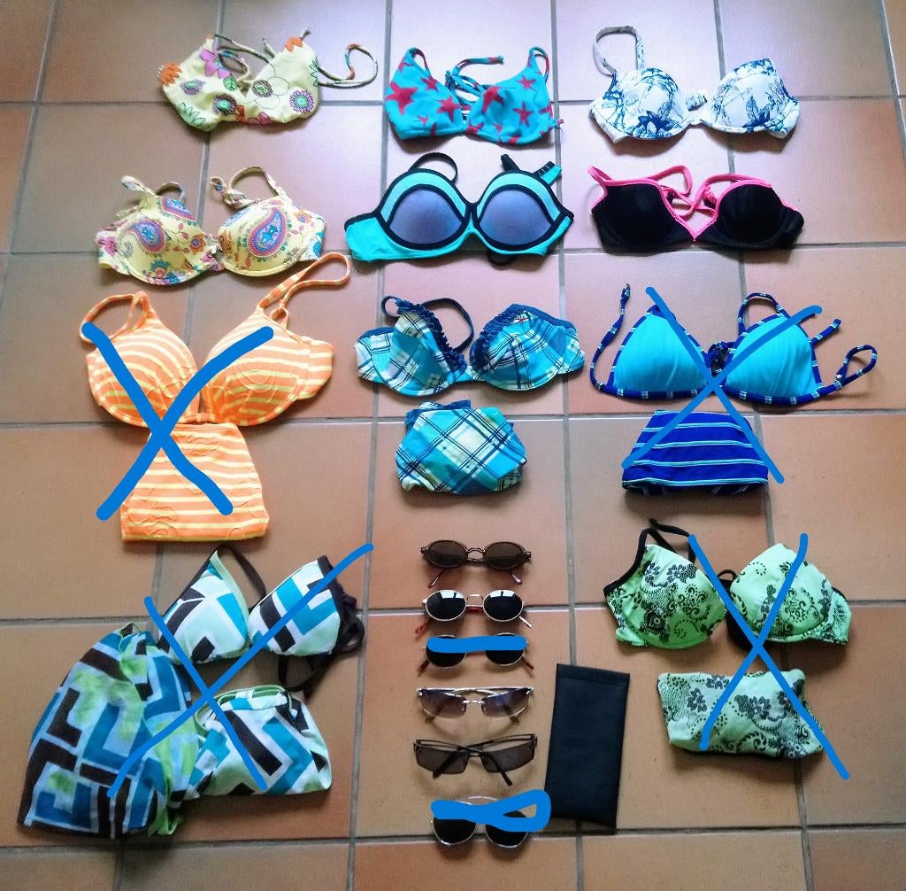 bikinis et lunettes de soleil, Kleding | Dames, Badmode en Zwemkleding, Ophalen of Verzenden, Nieuw, Bikini