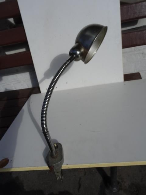 ancienne lampe serpent chromée – 50 cm de haut, Enlèvement ou Envoi