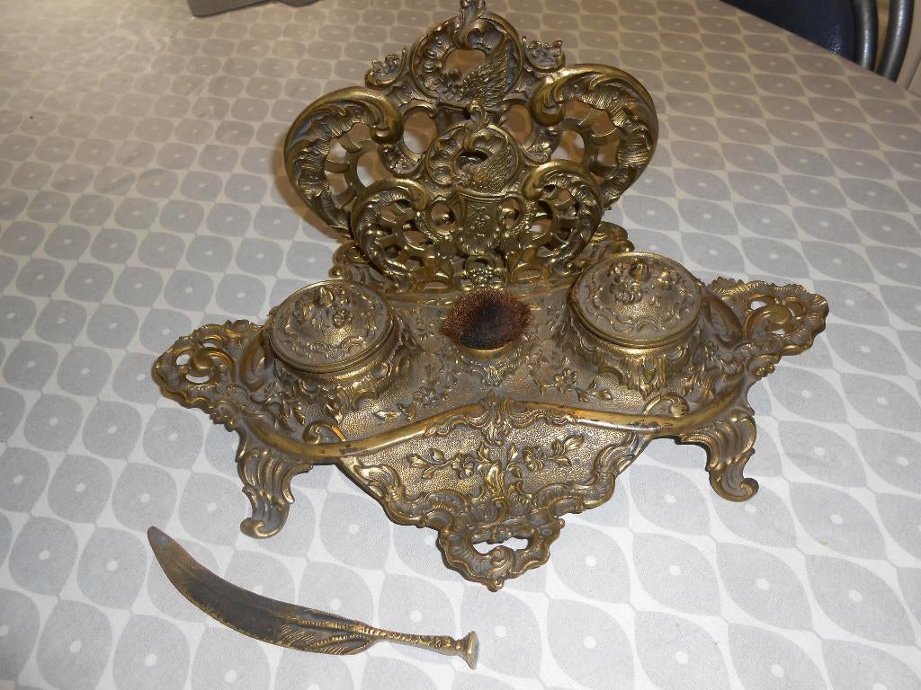 Koperen inktstel, Antiek en Kunst, Ophalen of Verzenden, Koper