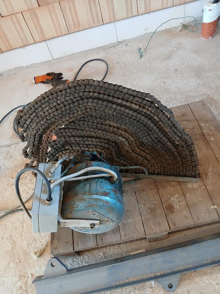 katrol lier takel, Bricolage & Construction, Treuils et Palans, Enlèvement, Utilisé, Électrique