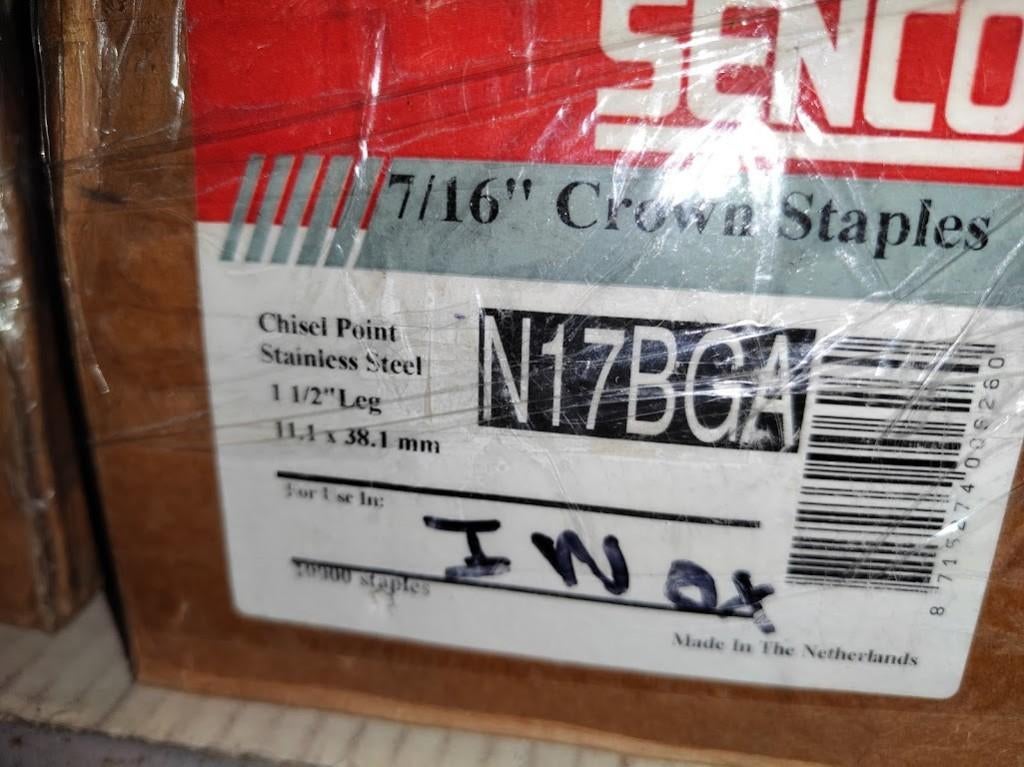 senco Q N nieten inox rvs vor nietpistool nietmachine tacker, Ophalen of Verzenden, Nieuw, Overige typen, Inox