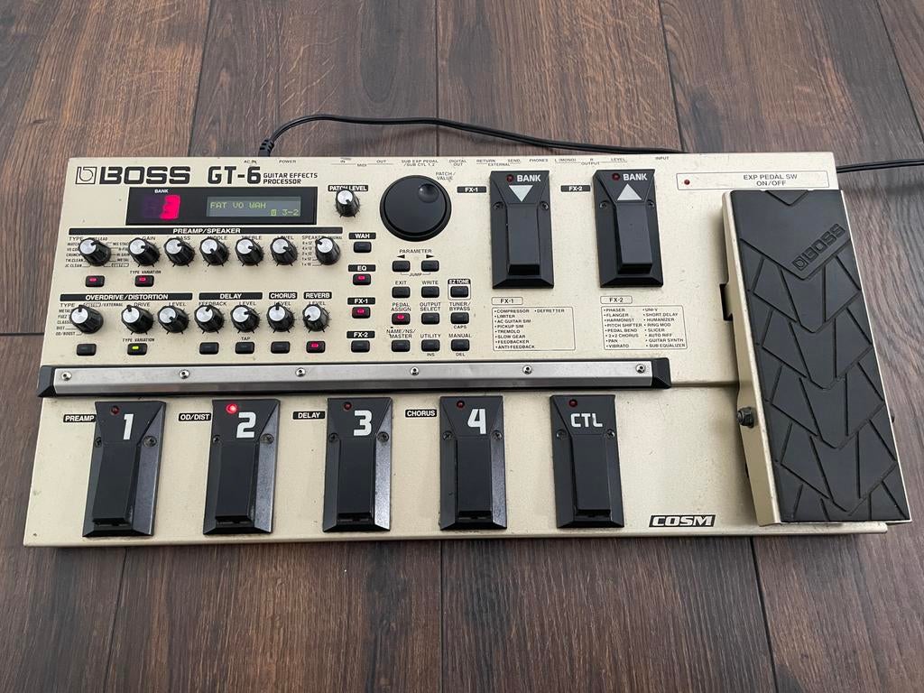 Boss GT-6 multieffect guitar processor, Ophalen, Zo goed als nieuw