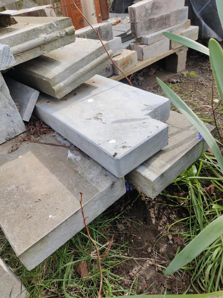 Arduin dorpel en trede / boordsteen, Tuin en Terras, Tegels en Klinkers, Ophalen