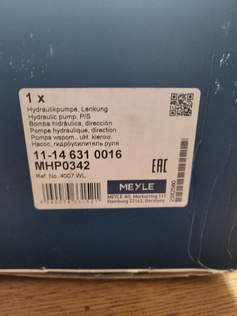 Pompe hydraulique pour direction assistée, Enlèvement, Neuf, Citroën