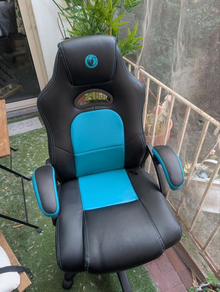 Fauteuil Gamer, Ophalen, Zwart, Zo goed als nieuw, Gaming bureaustoel