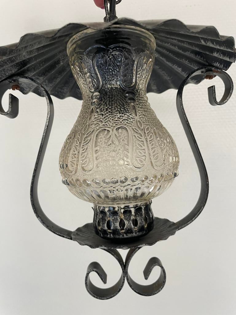 Plafondlampen, Huis en Inrichting, Ophalen, Gebruikt, Glas, Ancien