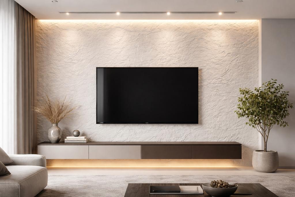 Grand panneau effet roche blanche, Enlèvement, Neuf