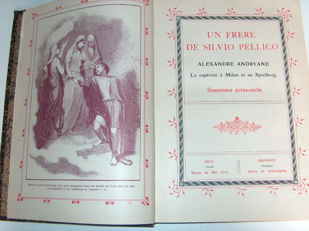 Un frère de Silvio Pellico - Alexandre Andryane, Antiquités & Art, Enlèvement ou Envoi, Alexandre Andryane