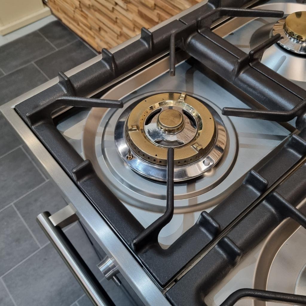 🔥 Poêle Boretti de luxe 120 cm anthracite + 7 brûleurs en, Electroménager, Gaz, Classe énergétique A ou plus économe, Enlèvement ou Envoi