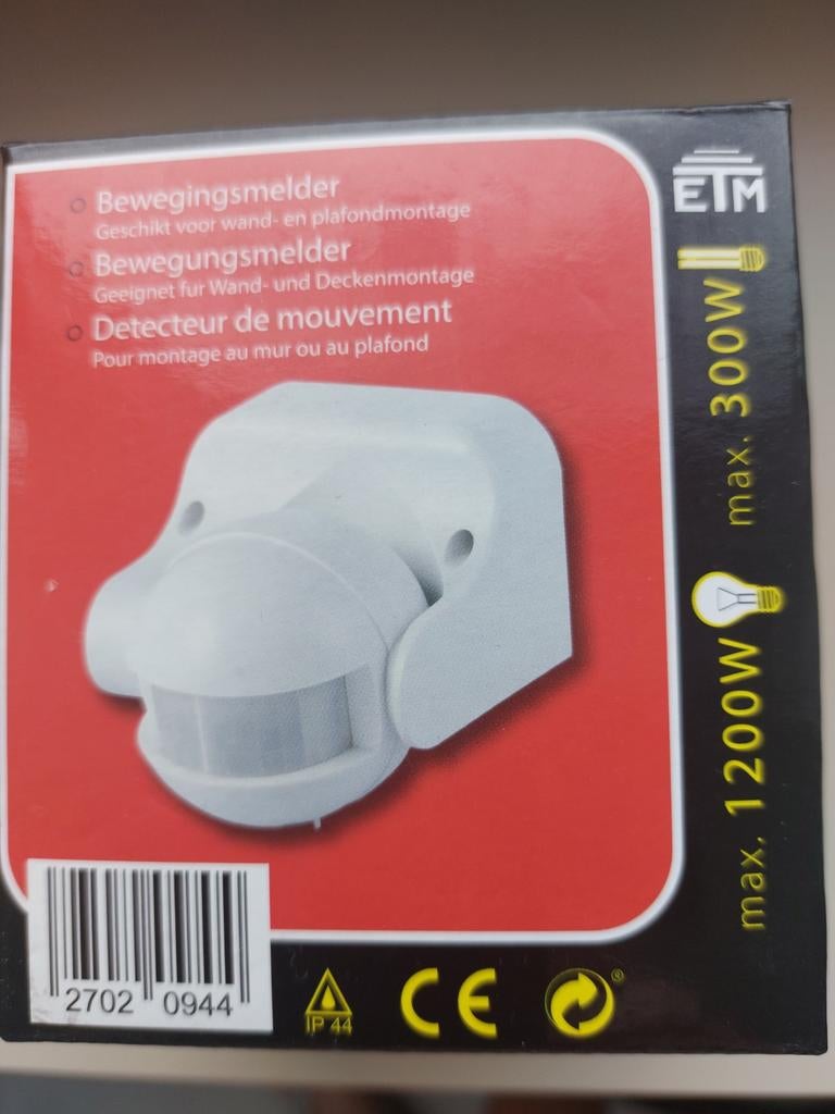 bewegingsmelder, Ophalen of Verzenden