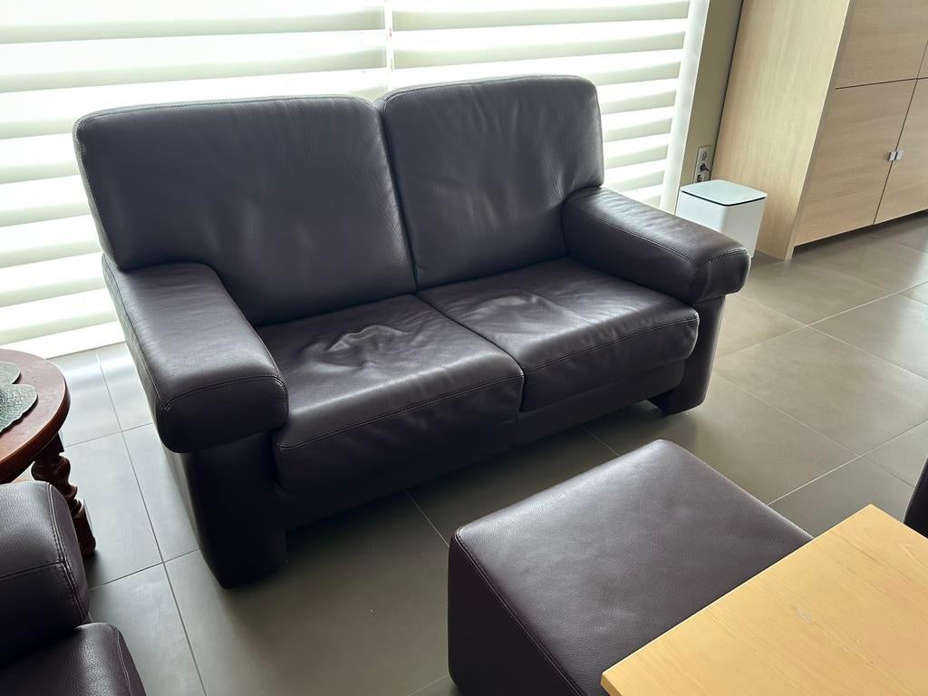 Prachtige salon in uitstekende staat, Ophalen, Gebruikt, Leer, Durlet stijl / modern