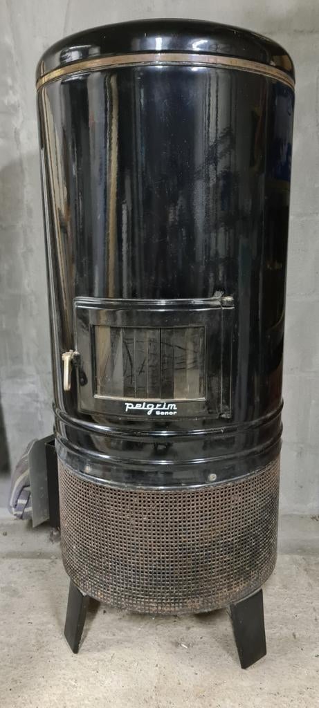 Vintage mazout Pelgrim senor kachel te koop in Balen., Maison & Meubles, Poêles, Autres carburants, Enlèvement, Utilisé, Réchauffeur d'huile