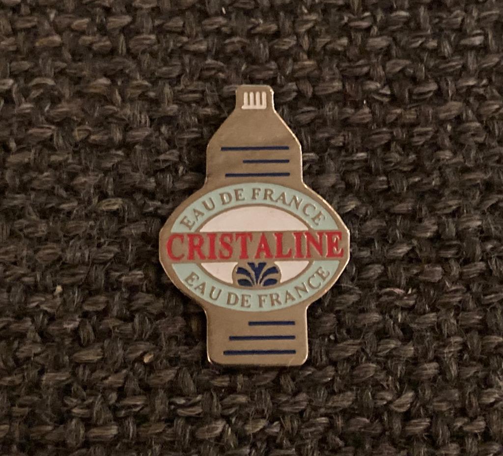 PIN - CRISTALINE - EAU DE FRANCE, Envoi, Utilisé, Marque, Insigne ou Pin's