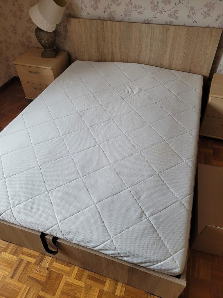 2 chambres à coucher complètes ok vente séparé 300€ & 300€, Enlèvement, Utilisé, Deux personnes, Classique moderne