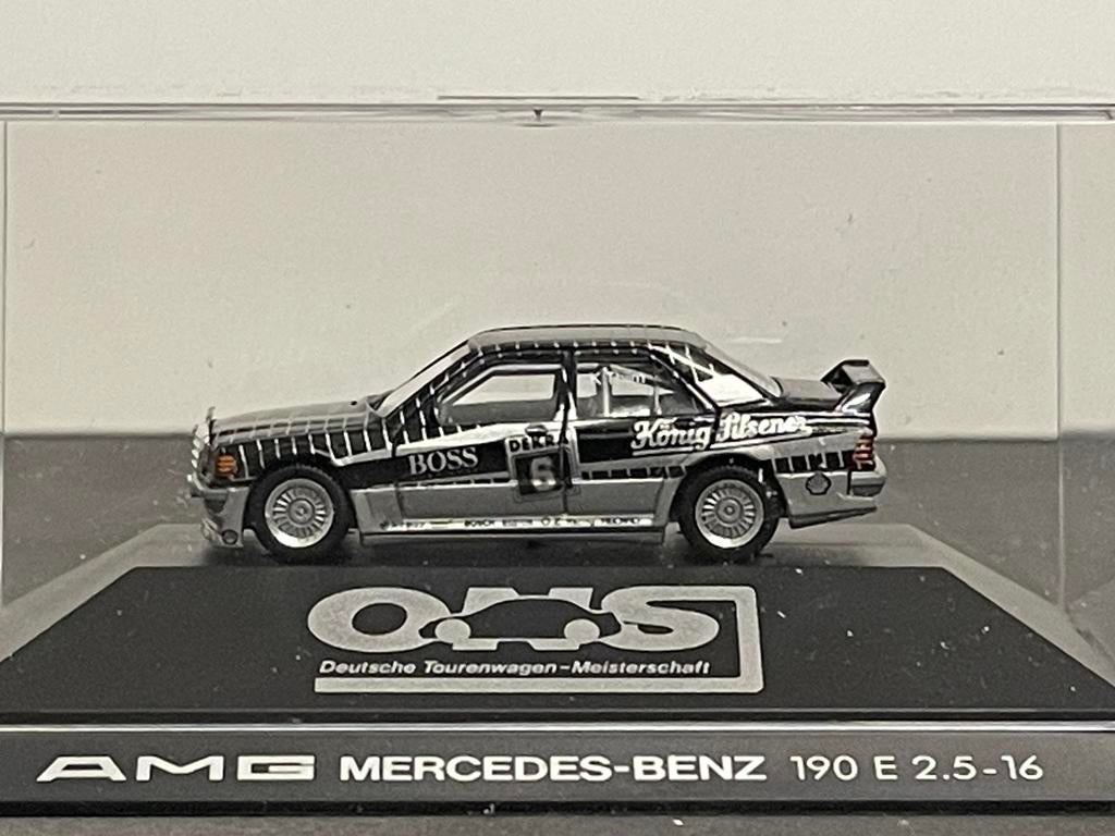 Herpa MB 190E 2.5 Evo I startnr.6 PC-box 1:87, Enlèvement ou Envoi, Comme neuf, Voiture, Herpa