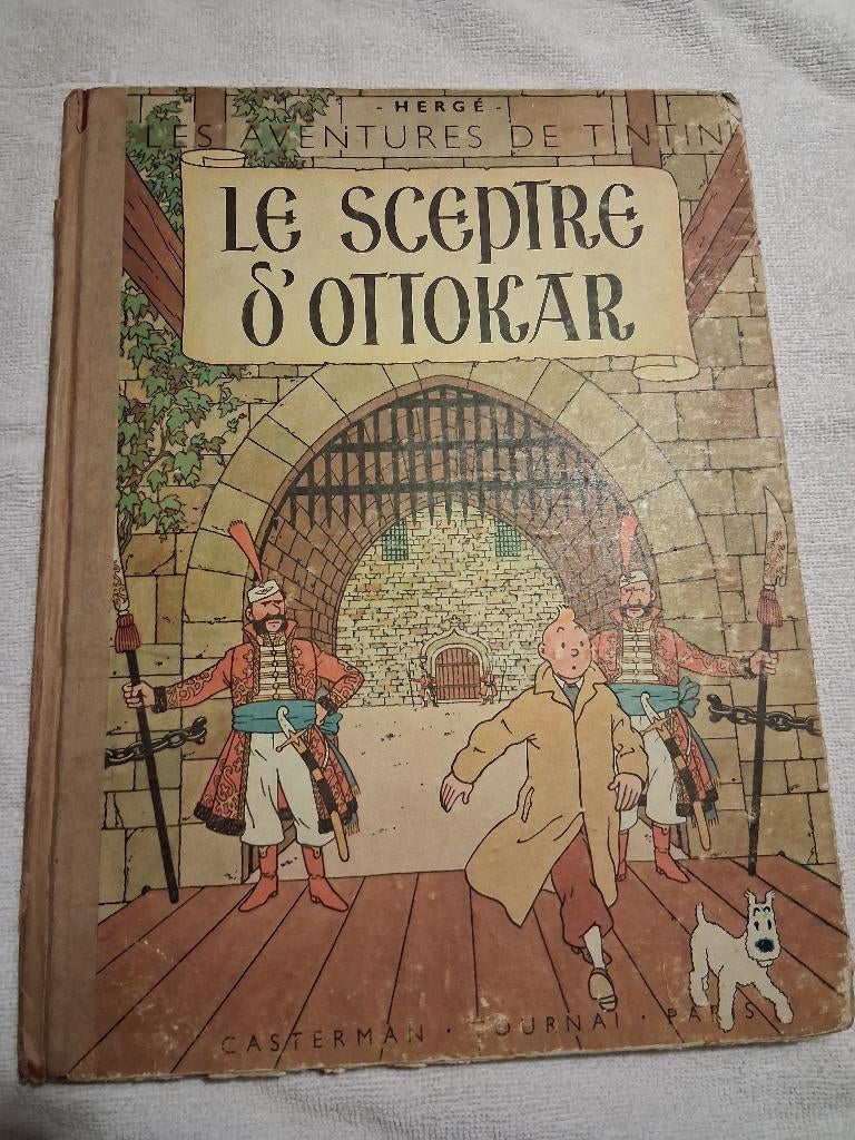 Tintin "Le Sceptre D'Ottokar" 1947, Une BD, Enlèvement, Utilisé, Hergé