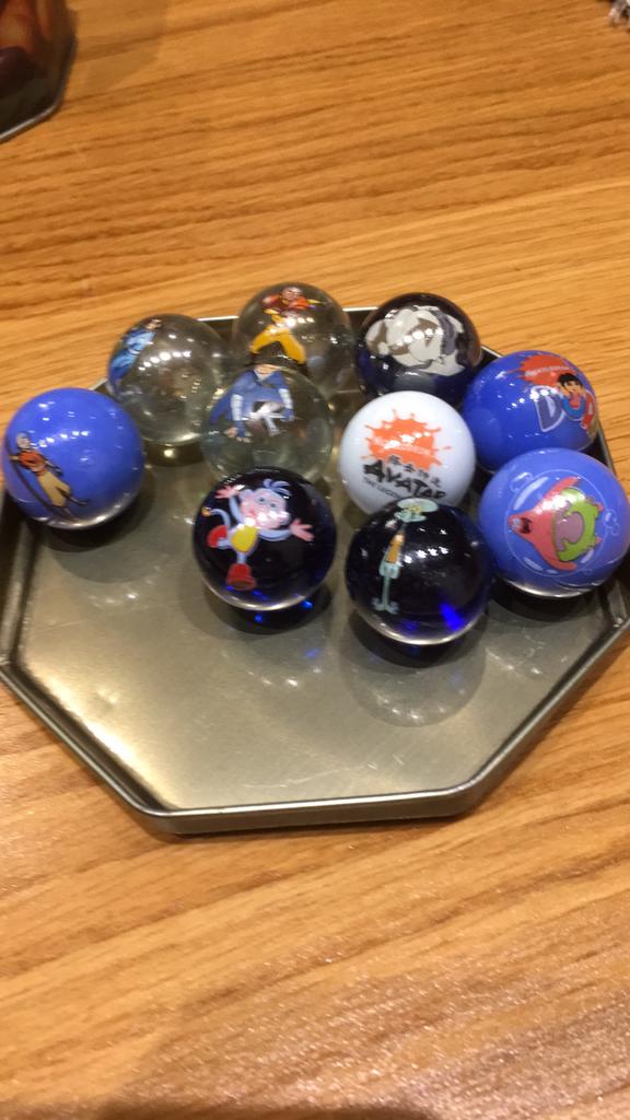 Grosses billes en verre coloré, Comme neuf