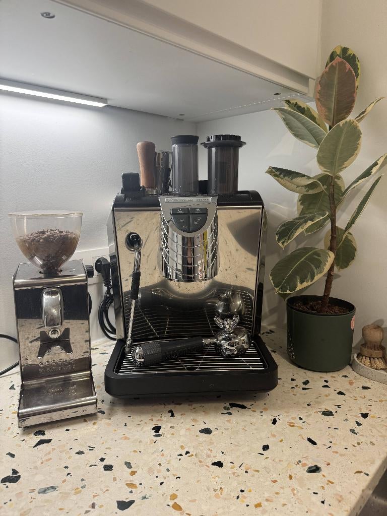 Espresso machine Simonelli Oscar II + Ascaso koffiemaler, Ophalen, Gebruikt, Koffiemachine, 2 tot 4 kopjes