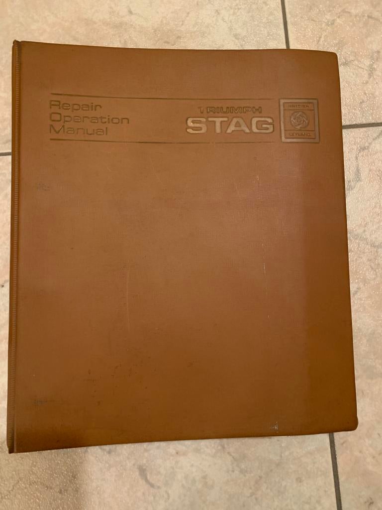 Manuel d'atelier Triumph Stag, Enlèvement ou Envoi