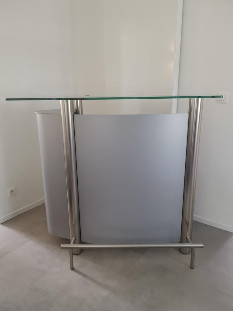 Superbe comptoir de magasin ou bar Design de qualité en méta, Enlèvement