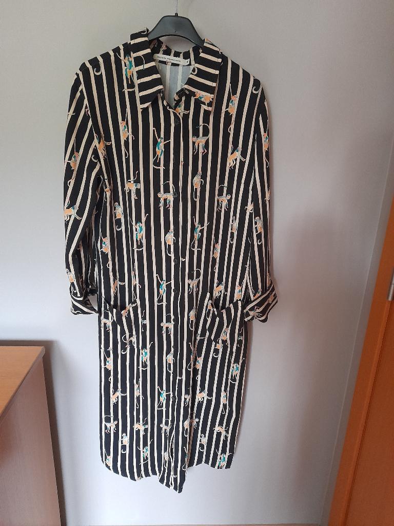 Kleed Nathalie Vleeschouwer gestreept maat M, Kleding | Dames, Jurken, Maat 38/40 (M), Zwart, Ophalen of Verzenden, Zo goed als nieuw